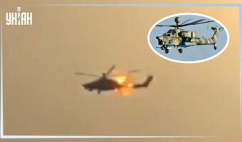 Ruský Mi-28 Night Hunter sestřelen na východní Ukrajině